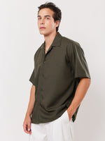 Load image into Gallery viewer, Military Green Resort Shirt