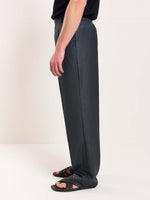 Load image into Gallery viewer, Charcoal Grey Pinstriped Tailored Trousers