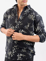 Load image into Gallery viewer, Night Jasmine - Linen Shirt
