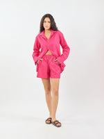 Load image into Gallery viewer, Pink Linen Co-ord Set