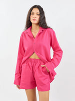 Load image into Gallery viewer, Pink Linen Co-ord Set