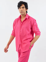 Load image into Gallery viewer, Pink Linen Co-ord Set