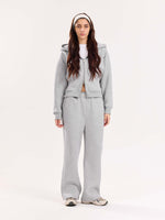 Load image into Gallery viewer, Marl Grey Fleece Sweatpants