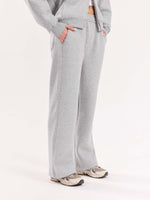 Load image into Gallery viewer, Marl Grey Fleece Sweatpants