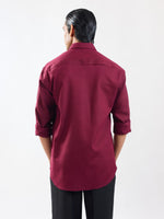 Load image into Gallery viewer, Wine Linen Shirt