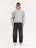Load image into Gallery viewer, Marl Grey Cropped Fit Hoodie ( Pre-Order )