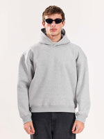 Load image into Gallery viewer, Marl Grey Cropped Fit Hoodie ( Pre-Order )