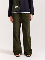Load image into Gallery viewer, Olive Green Corduroy Pull-on Pants