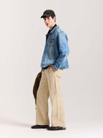 Load image into Gallery viewer, Beige Corduroy Pull-on Pants