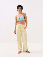 Load image into Gallery viewer, Lemon Yellow Oxford Pull-on Pants