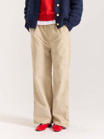 Load image into Gallery viewer, Beige Corduroy Pull-on Pants