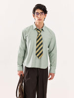 Load image into Gallery viewer, Green Oversized Cropped Shirt