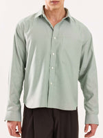 Load image into Gallery viewer, Green Oversized Cropped Shirt