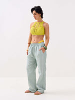 Load image into Gallery viewer, Green Oxford Pull-on Pants