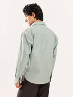 Load image into Gallery viewer, Green Oversized Cropped Shirt