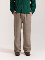 Load image into Gallery viewer, Beige Checkered Woolen Pants