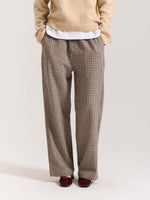 Load image into Gallery viewer, Beige Checkered Woolen Pants