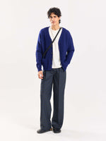 Load image into Gallery viewer, Blue & Grey Checked Baggy Fit Trousers