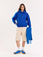 Load image into Gallery viewer, Blue Cropped Fit Hoodie ( Pre-Order )