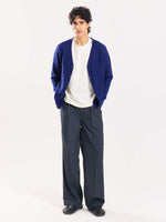 Load image into Gallery viewer, Blue & Grey Checked Baggy Fit Trousers