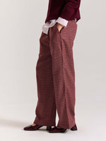 Load image into Gallery viewer, Red Checkered Woolen Pants