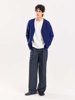 Load image into Gallery viewer, Blue & Grey Checked Baggy Fit Trousers