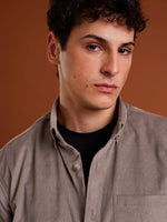Load image into Gallery viewer, Gray Corduroy Shirt
