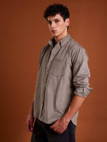 Load image into Gallery viewer, Gray Corduroy Shirt