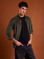 Load image into Gallery viewer, Olive Corduroy Shirt
