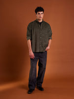 Load image into Gallery viewer, Olive Corduroy Shirt