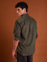 Load image into Gallery viewer, Olive Corduroy Shirt