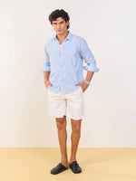 Load image into Gallery viewer, Relaxed Fit Blue Striped Shirt