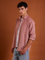Load image into Gallery viewer, Dusty Rose Pink Corduroy Shirt