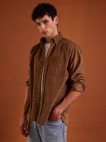 Load image into Gallery viewer, Russet Brown Corduroy Shirt