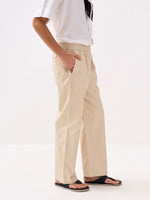 Load image into Gallery viewer, Beige Oxford Pull-on Pants