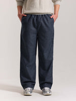Load image into Gallery viewer, Blue Checkered Woolen Pants