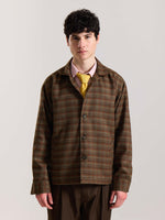 Load image into Gallery viewer, Brown Checkered Tweed Shacket ( Pre-Order )
