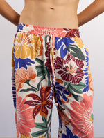 Load image into Gallery viewer, Floral Print Gauze Pull-on Pants