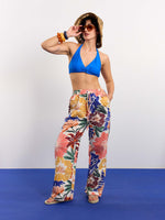 Load image into Gallery viewer, Floral Print Gauze Pull-on Pants