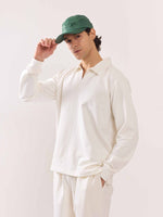 Load image into Gallery viewer, Off White Terry Polo T-shirt