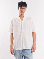 Load image into Gallery viewer, White Dobby Textured Shirt