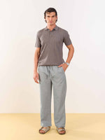 Load image into Gallery viewer, Stone Grey Linen Pull-on Pants