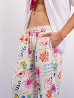 Load image into Gallery viewer, Sun & the Sea Linen Pull-on Pants
