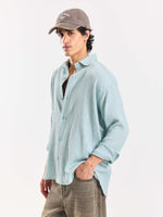 Load image into Gallery viewer, Light Blue Wrinkled Shirt