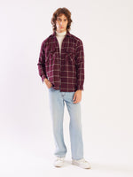 Load image into Gallery viewer, Relaxed Fit Plaid Shacket