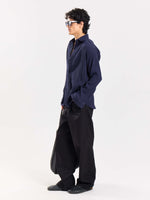 Load image into Gallery viewer, Dark Navy Wrinkled Shirt