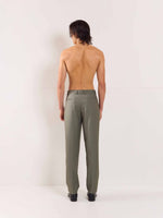 Load image into Gallery viewer, Sage Green Straight Fit Trousers