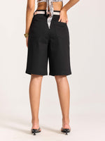 Load image into Gallery viewer, Black Jorts