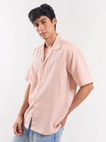 Load image into Gallery viewer, Peach Dobby Textured Shirt