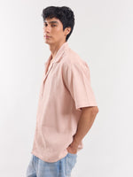 Load image into Gallery viewer, Peach Dobby Textured Shirt